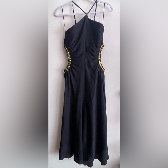 CULT GAIA SILVIA DRESS Black/Gold